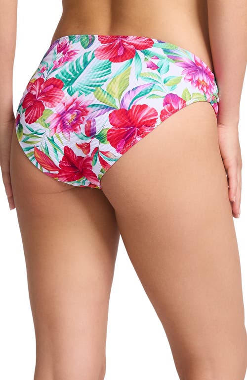 Tommy Bahama Island Cays Fiesta Reversible Hipster Bikini Bottoms In White Floral