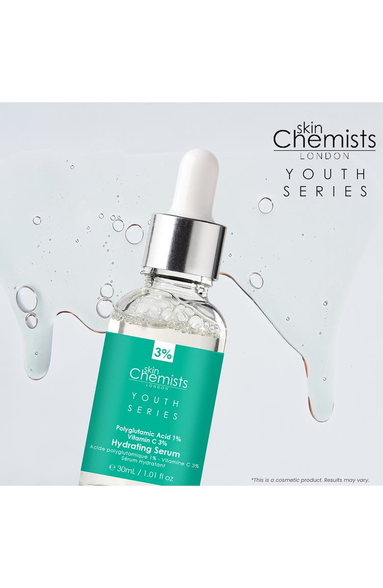 SKINCHEMISTS Polyglutamic Acid & Vitamin C Hydrating Serum - 30ml, Alternate, color, 