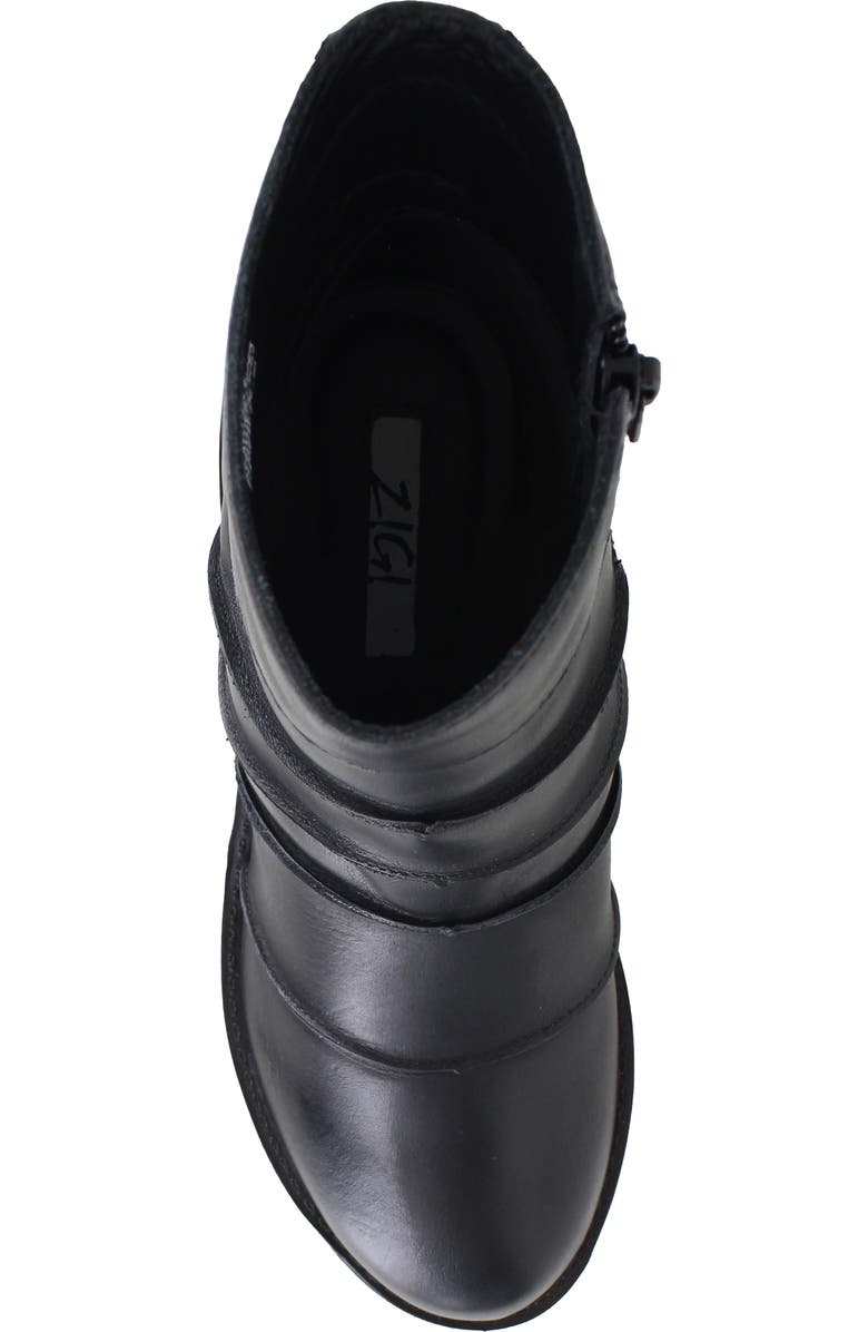 ZIGI Noa Platform Bootie, Alternate, color, Black Leather
