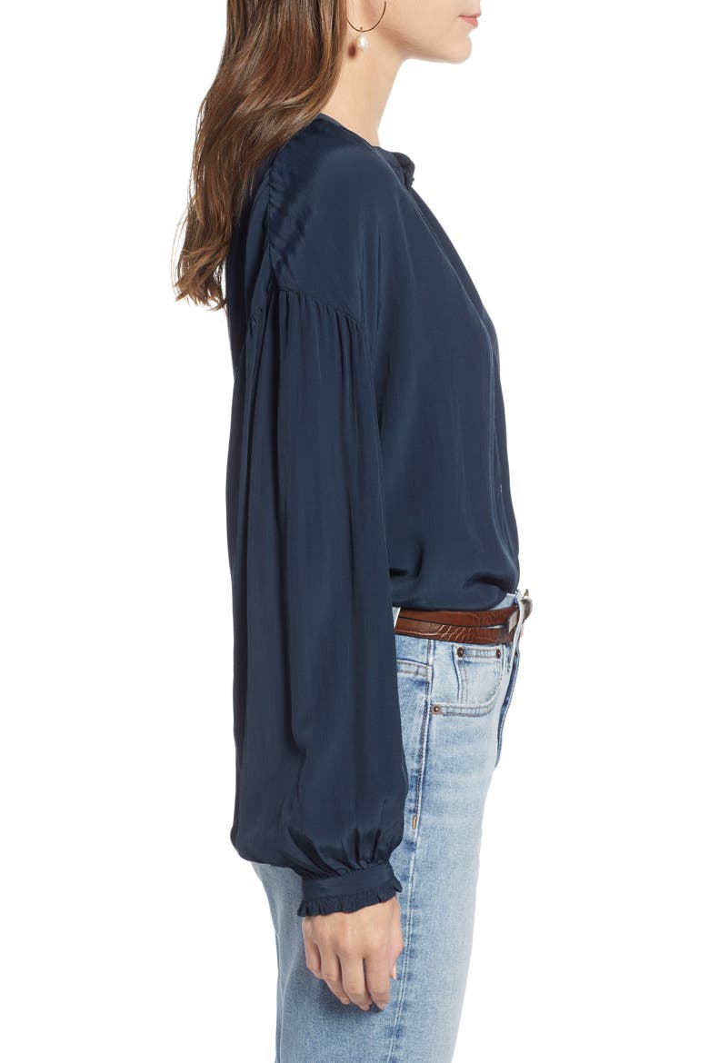 Easy Volume Top (Nordstrom Exclusive), Alternate, color, NAVY CARBON