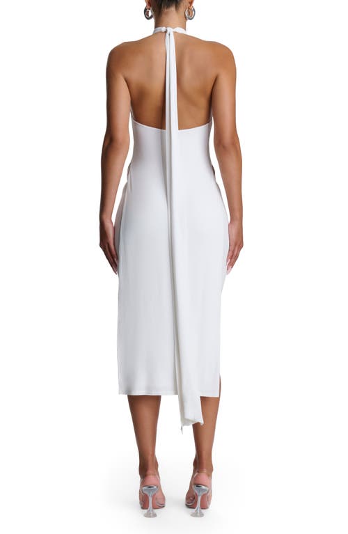 Naked Wardrobe Longline Halter Tunic In White