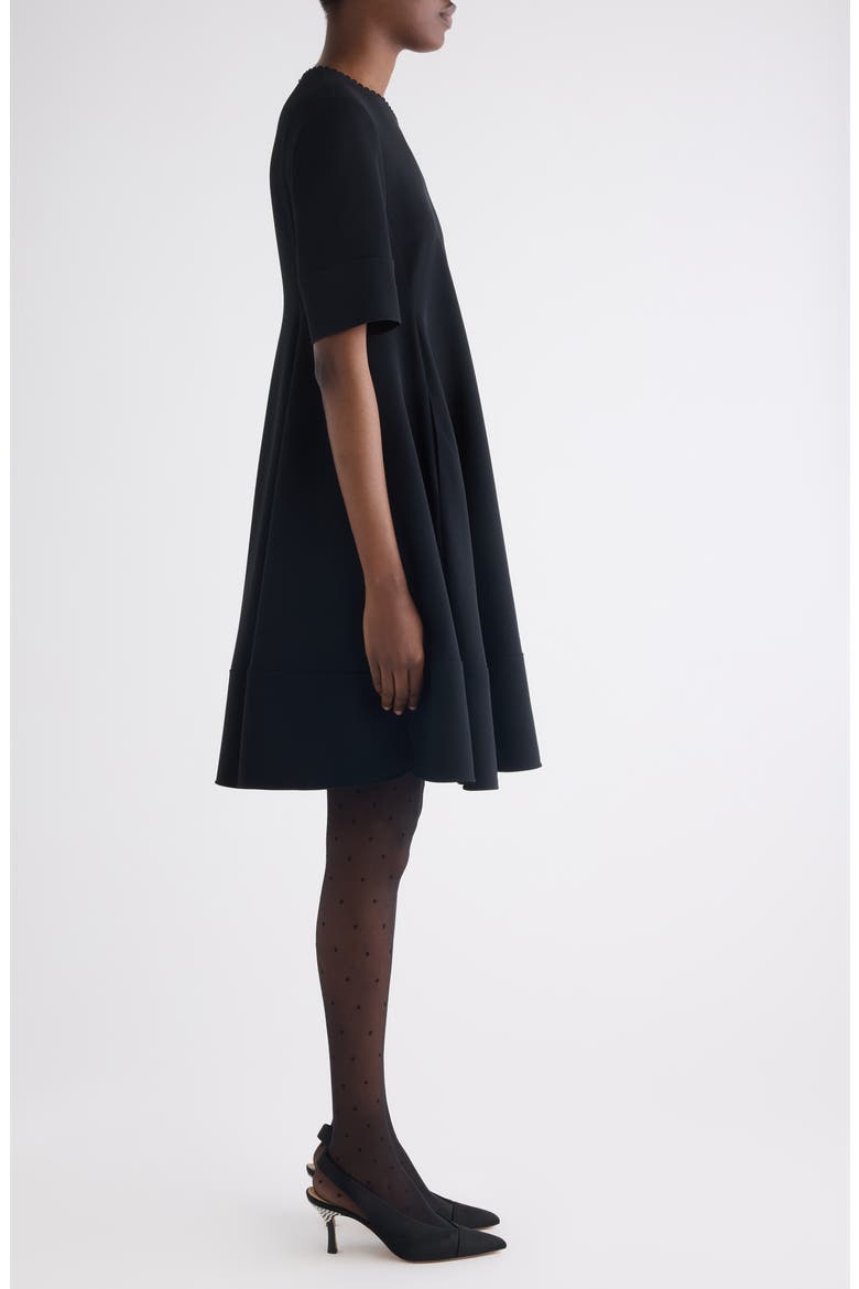 Stretch Crepe Minidress, Alternate, color, BLACK