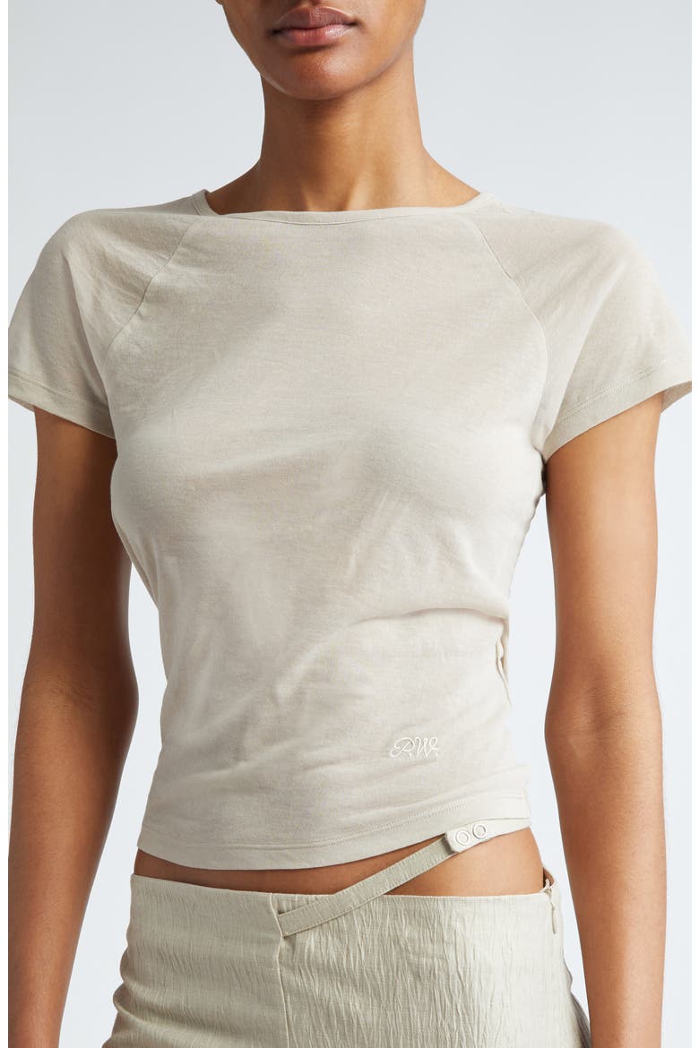 Omu Raglan Sleeve T-Shirt, Alternate, color, BEIGE