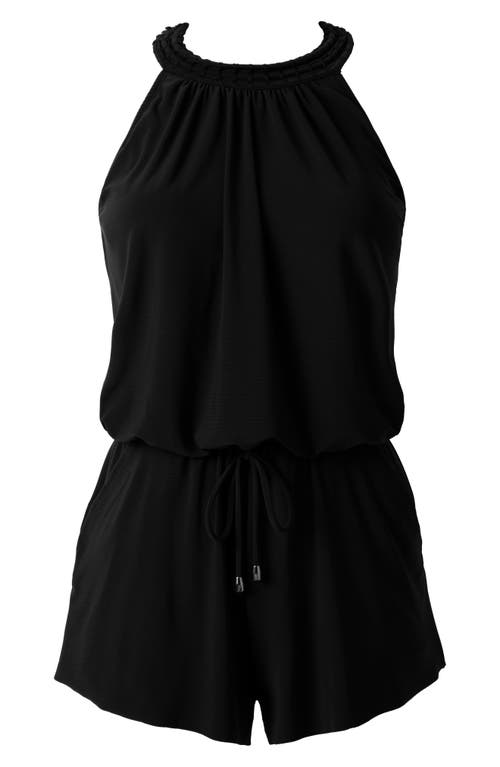 Magicsuit Solids Piper Swim Romper In Black