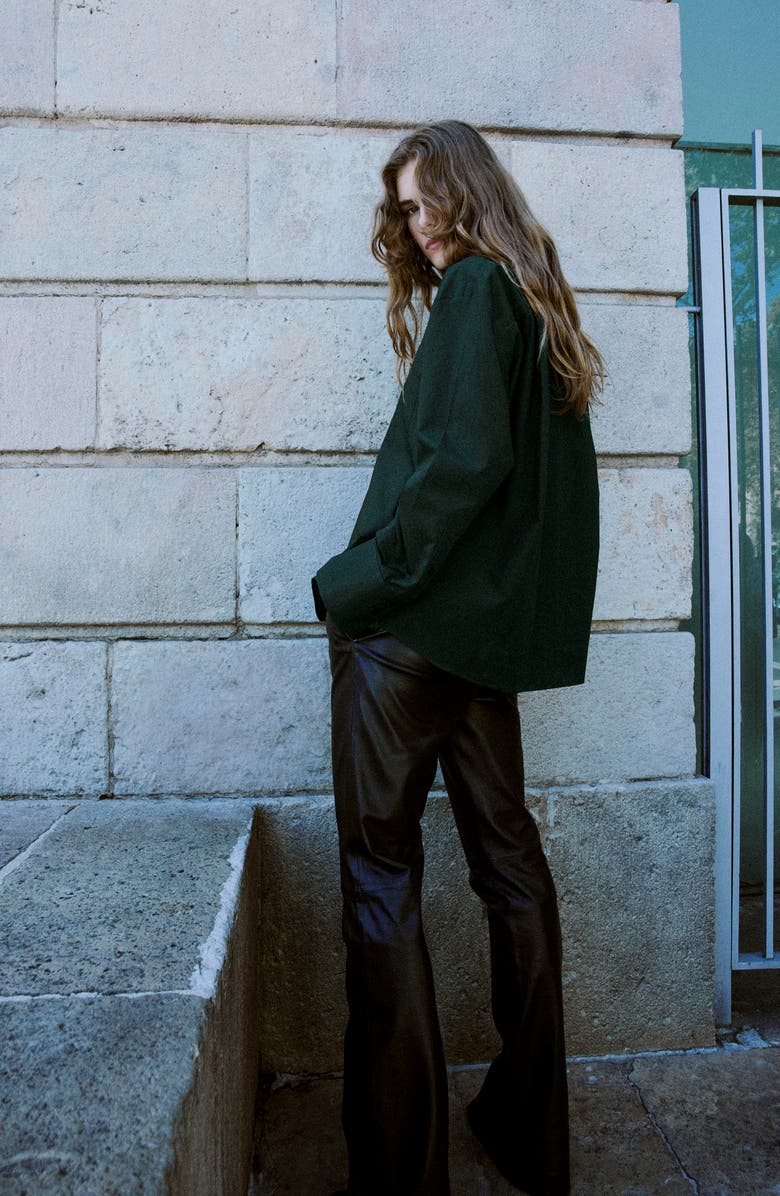 MANGO Pocket Oversize Shirt, Alternate, color, 