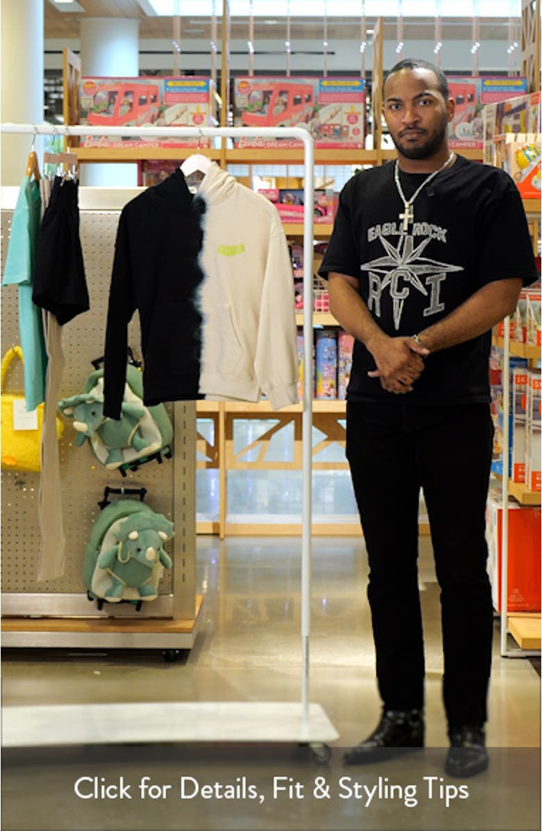 Kids' Dip Dye Graffiti Graphic Hoodie, sales video thumbnail