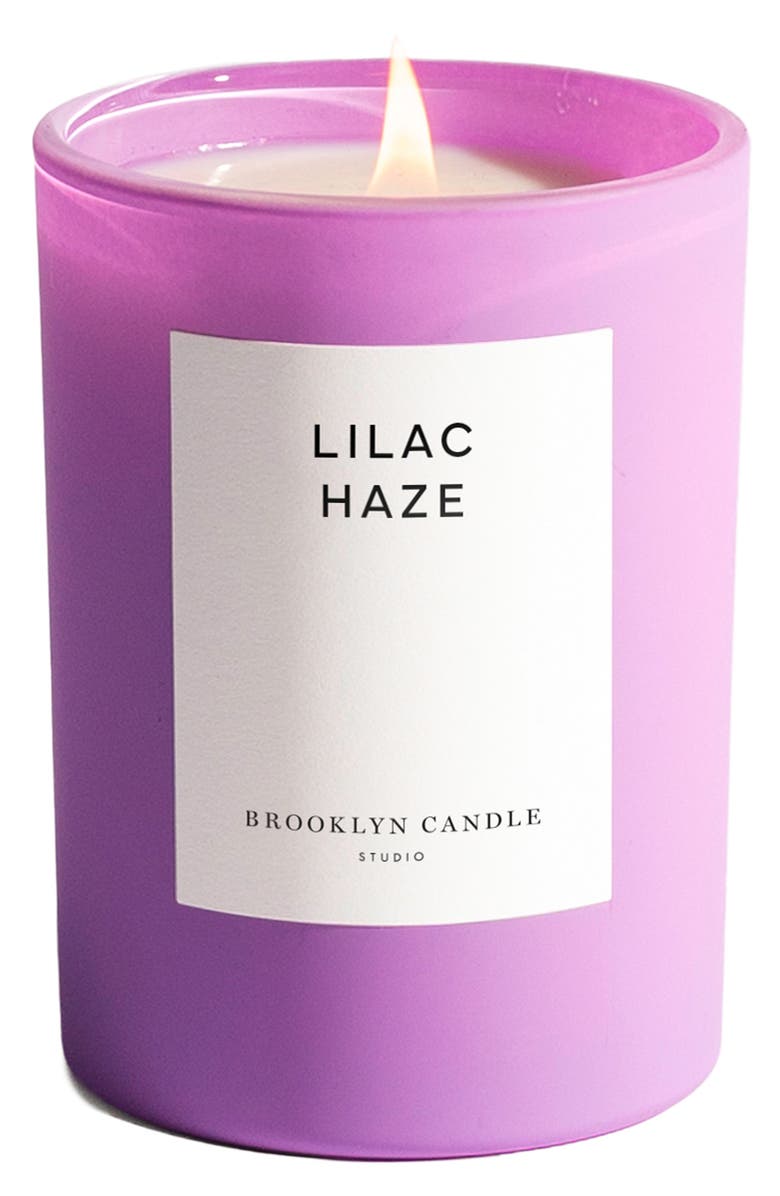 BROOKLYN CANDLE STUDIO Lilac Haze Candle, Alternate, color, Light/ Pastel Purple