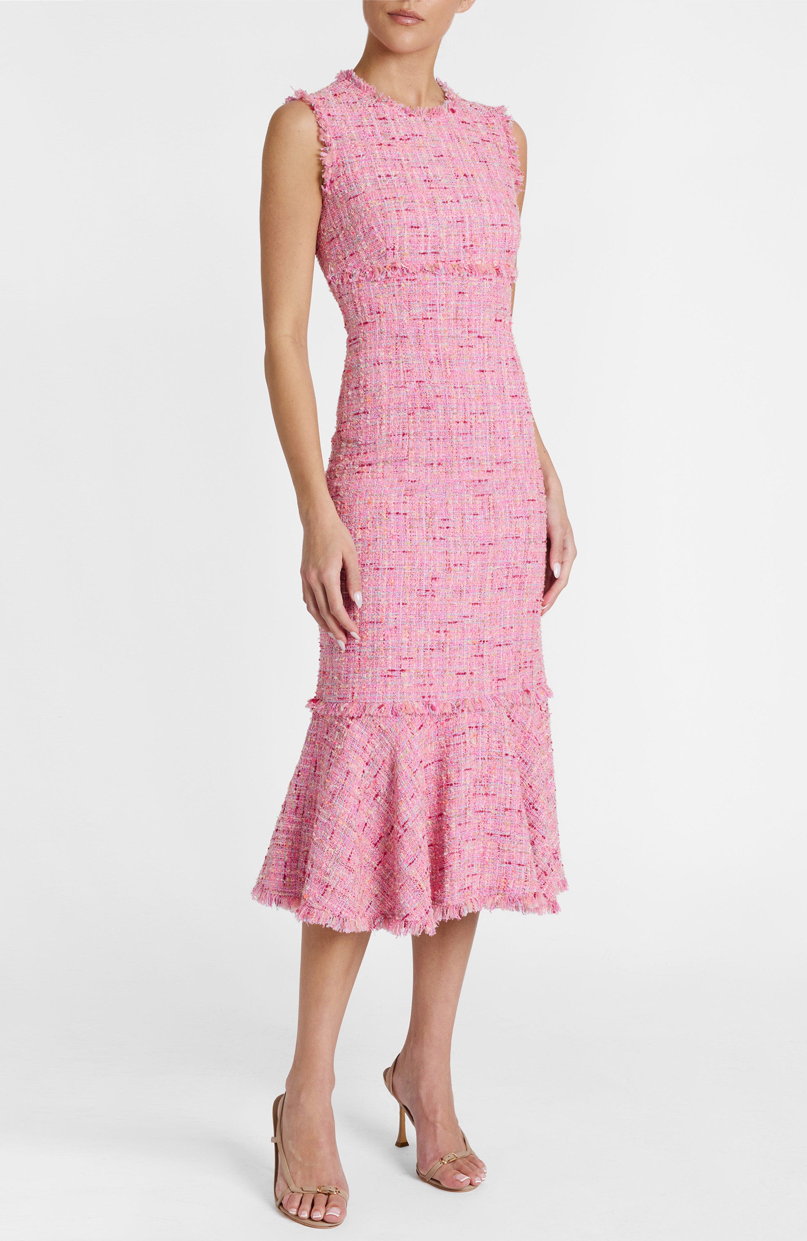 Andi Sleeveless Sheath Tweed Dress
