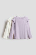 H&M 2-pack Frill-trimmed Jersey Tops