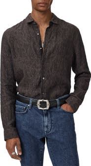 John Varvatos Thompsom Linen Button-Up Shirt