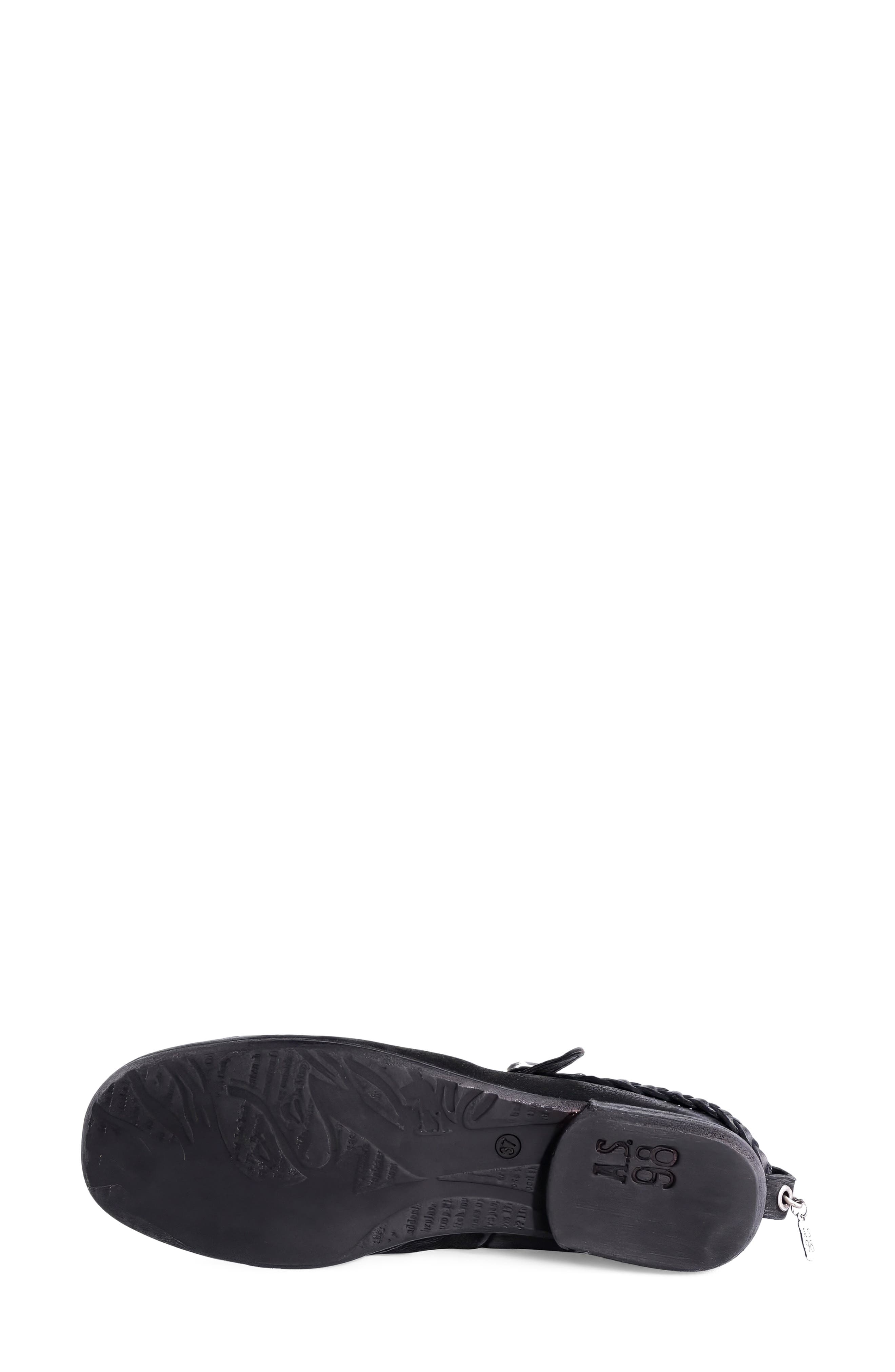 A.S.98 Zaria Mary Jane Flat, Alternate, color, Black