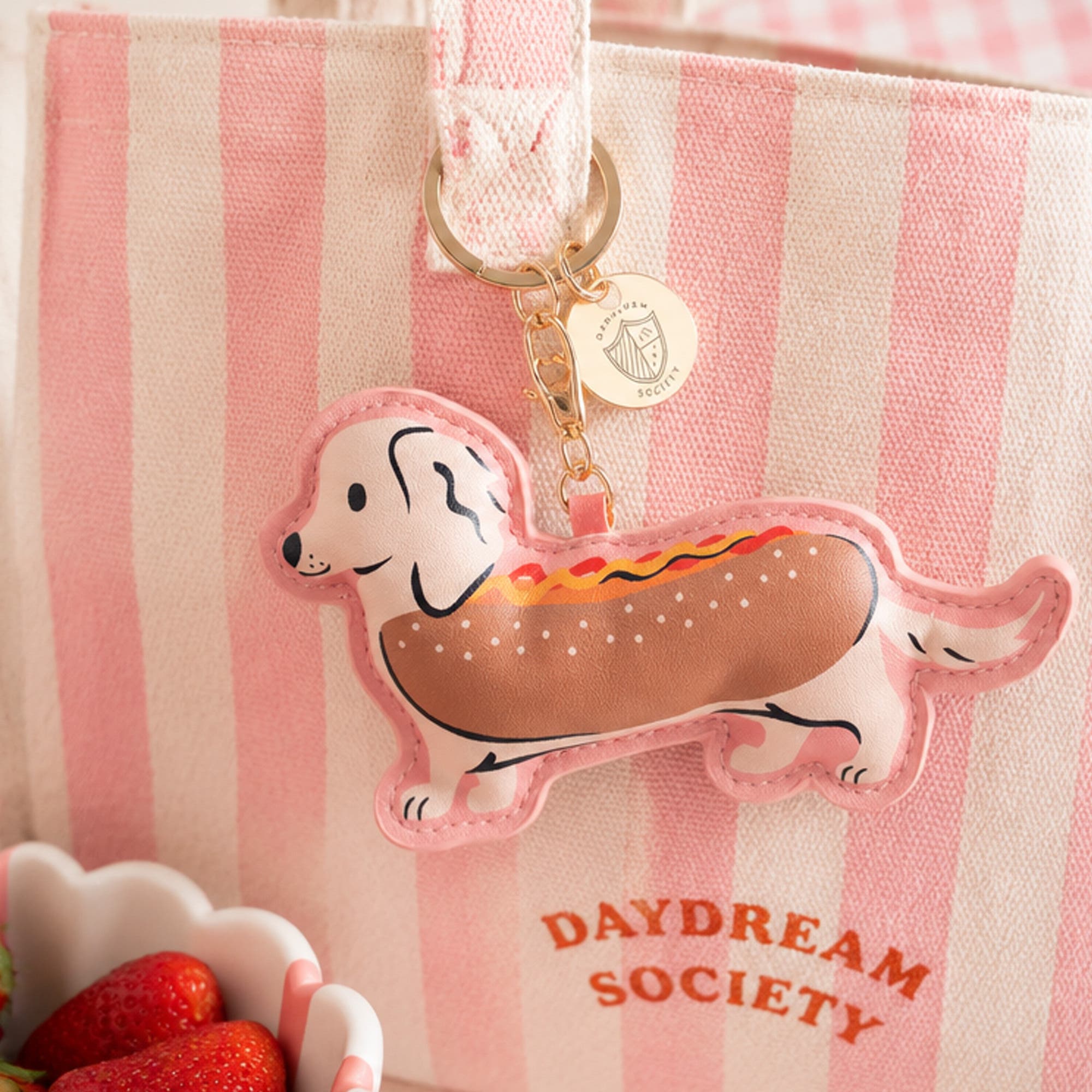 Hot Dog Dachshund Bag Charm, Alternate, color, Assorted Pre-Pack