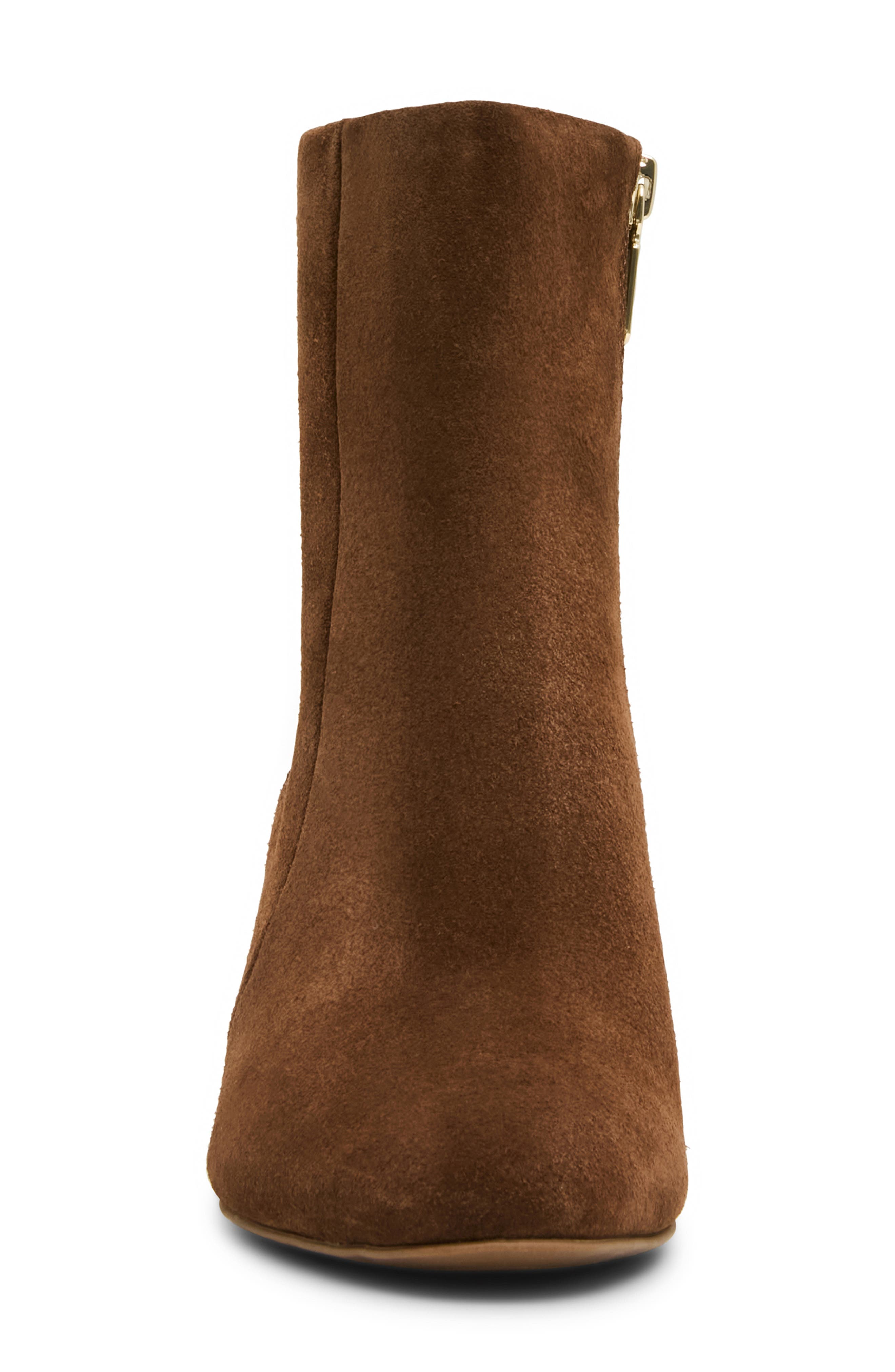 Nicolette Waterproof Bootie, Alternate, color, CHOCOLATE SUEDE