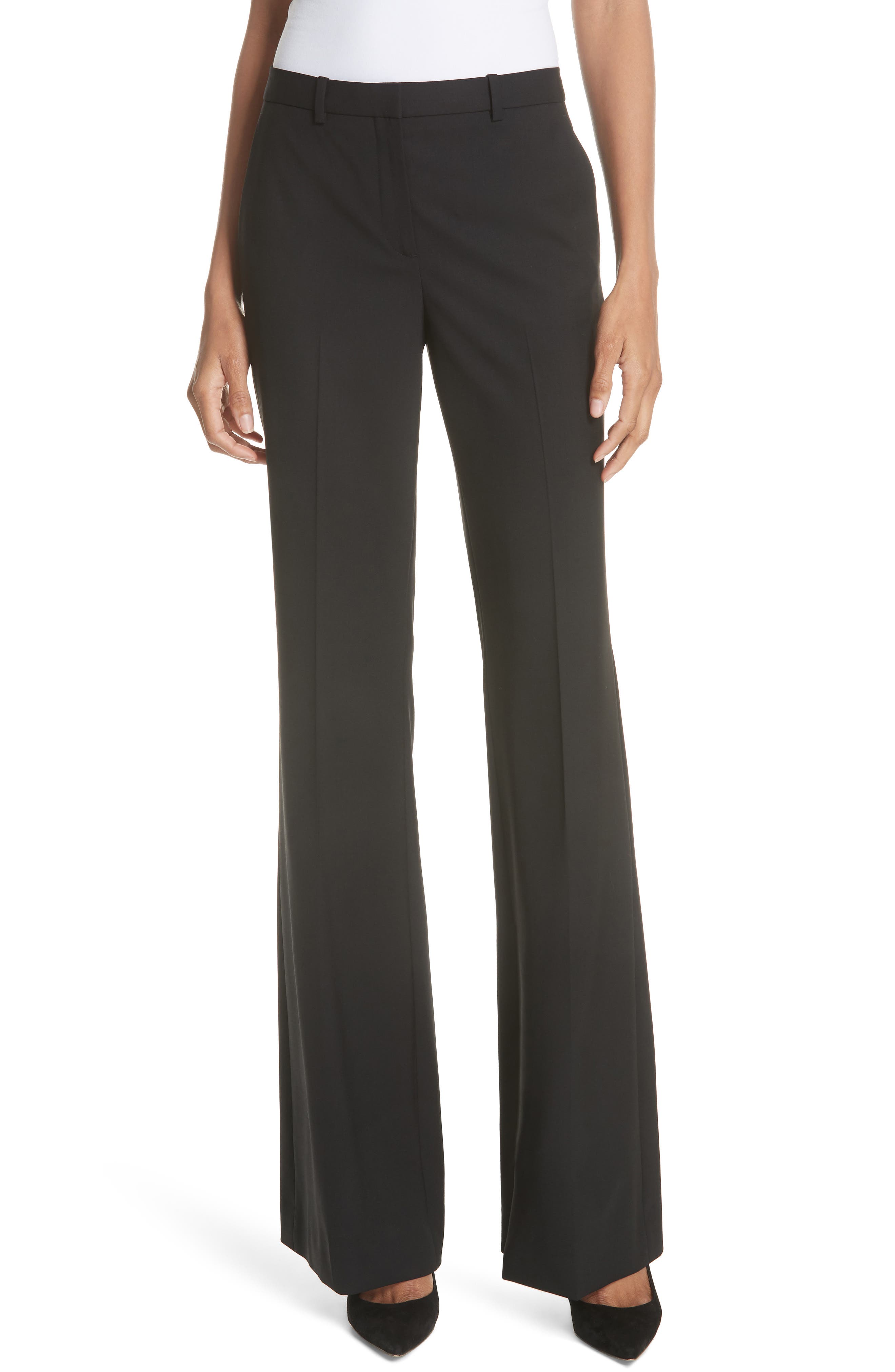 Theory Demitria 2 Stretch Good Wool Suit Pants