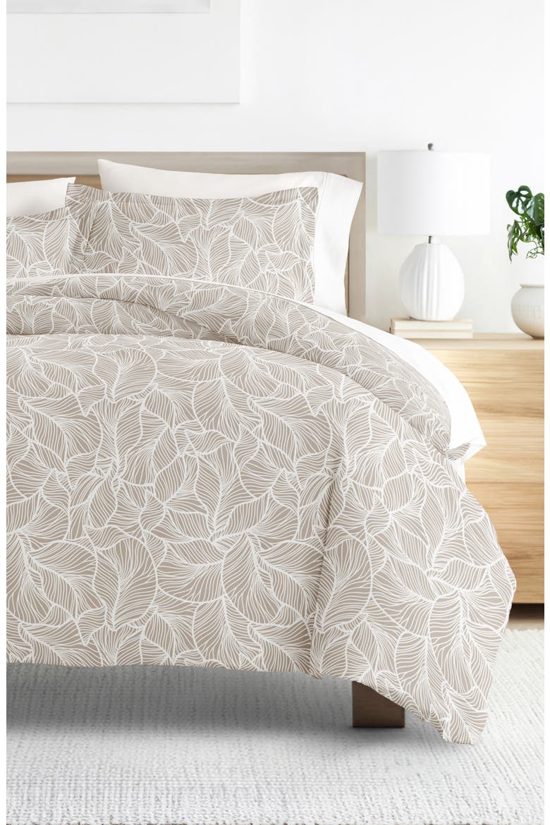 Patterned Duvet Set, Alternate, color, TAUPE