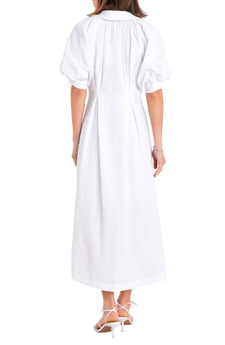 English Factory Button Front Maxi Dress, Alternate, color, 