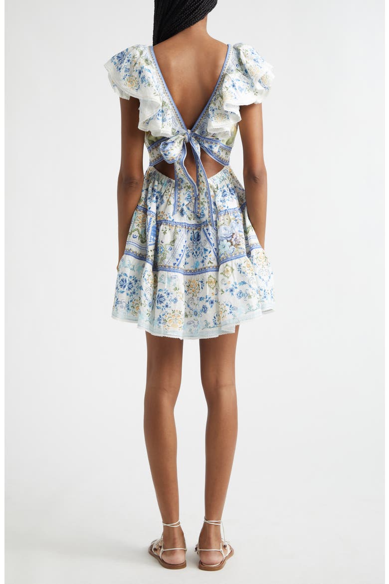 My Homespun Heart Fit & Flare Linen Minidress, Alternate, color, MY HOMESPUN HEART