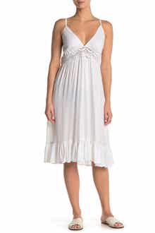 BOHO ME Crochet Lace Cover-Up Midi Dress