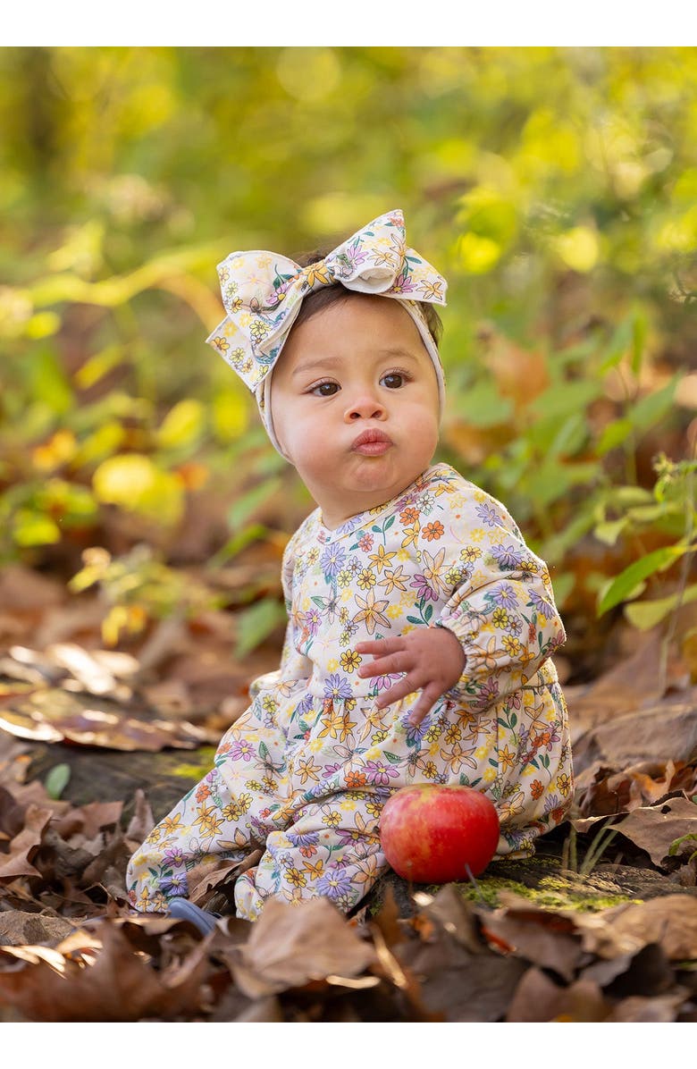 Mabel + Honey Flower Field Romper, Alternate, color, Pink