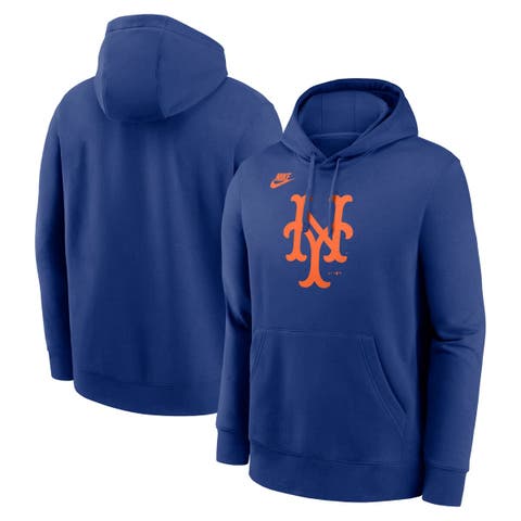 Men's Nike Royal New York Mets Cooperstown Collection Logo Club Pullover Hoodie