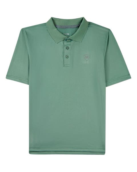 Silky Dri-Effect Short Sleeve Polo Shirt (Little Kid & Big Kid)