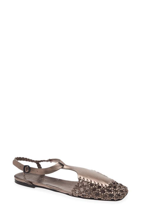 Reixa Metallic Leather Sandal