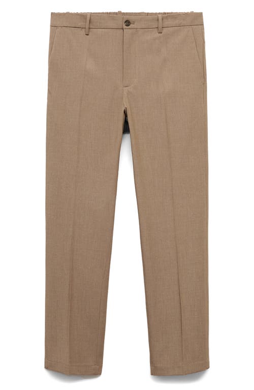 Mango Bologna Slim Fit Stretch Pants In Neutral