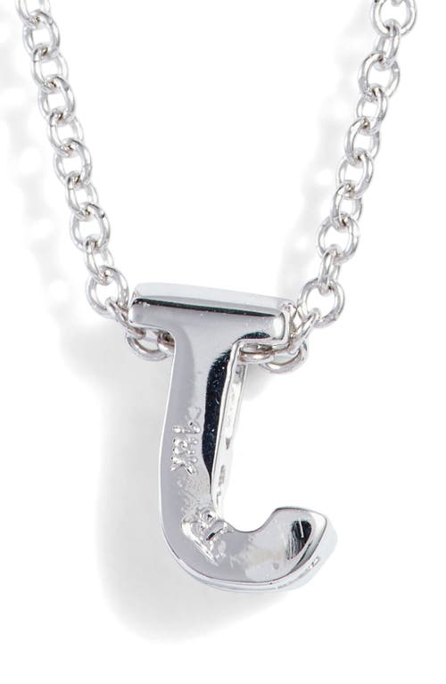 Bony Levy Diamond Pavé Initial Pendant Necklace In 18k White Gold - J