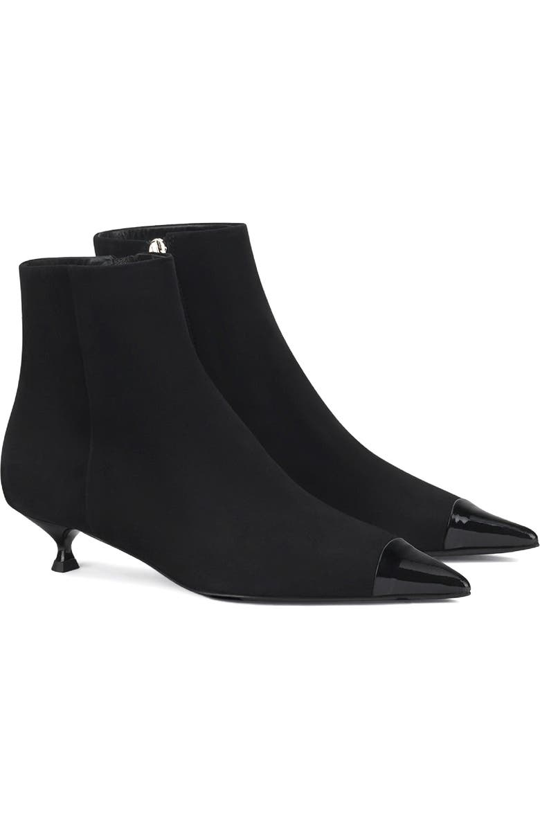 AGL Lenor Pointed Cap Toe Kitten Heel Bootie, Main, color,