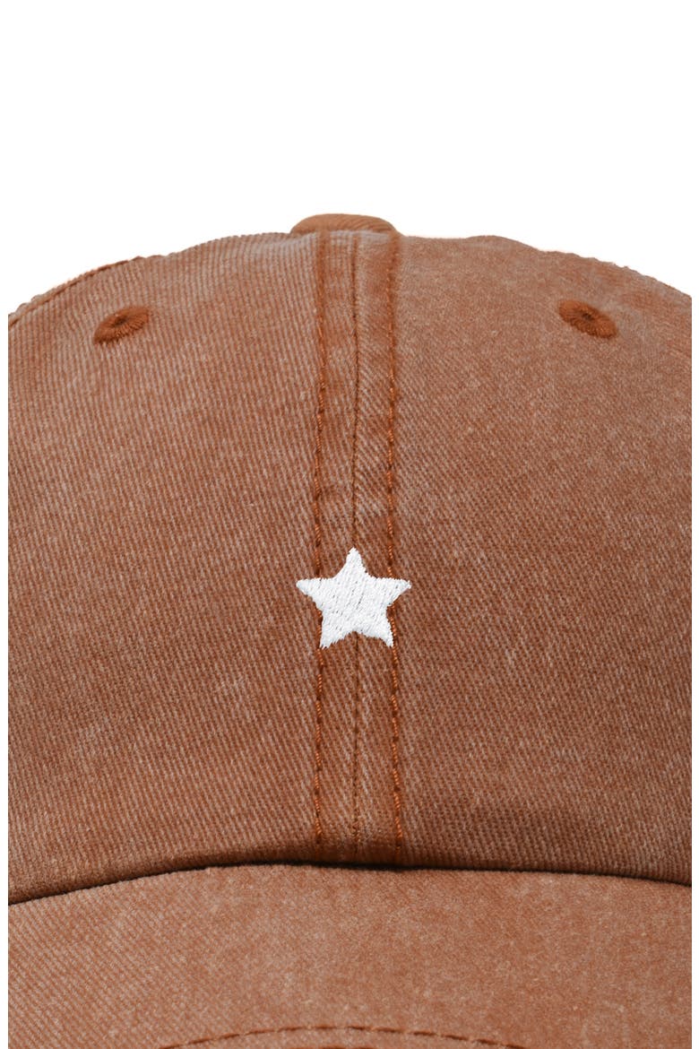Lil Star Dad Cap, Alternate, color, Washed Orange