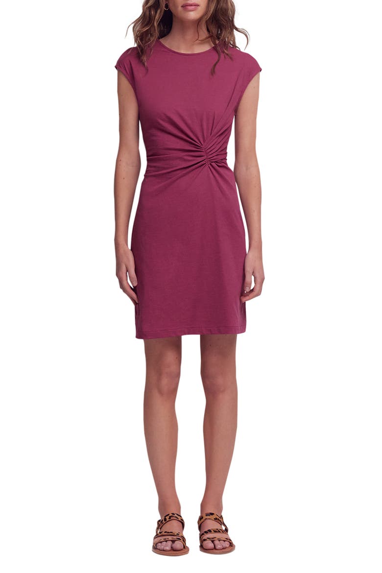 Delilah Twist Short Dress, Main, color, RASPBERRY COULIS