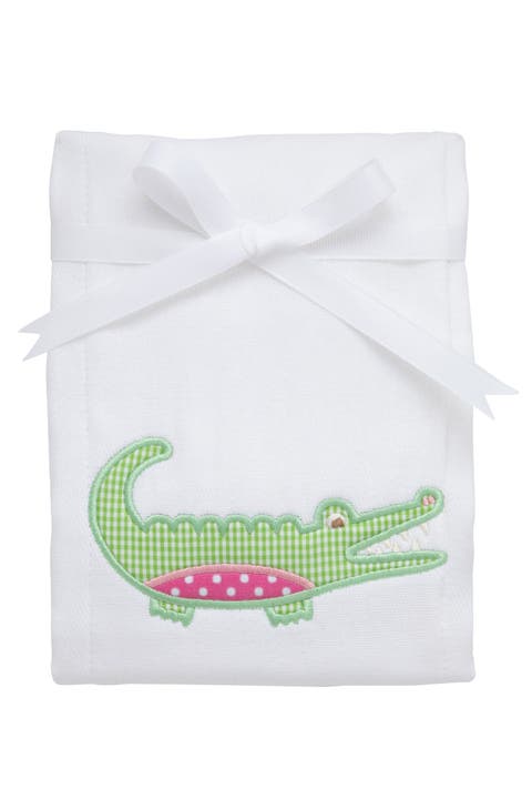 Playful Pals Applique Burp Cloth