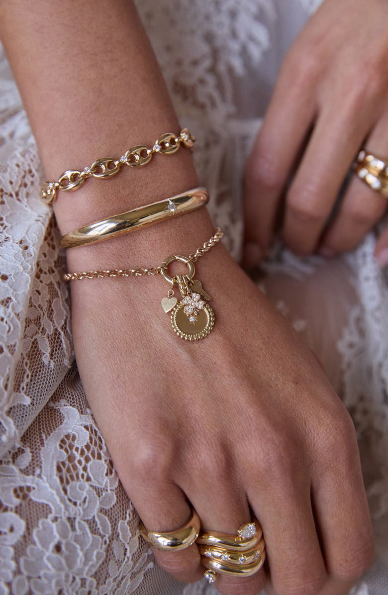 Zoë Chicco 14K Gold Diamond Large Mariner Link Bracelet, Alternate, color, 14K Yellow Gold