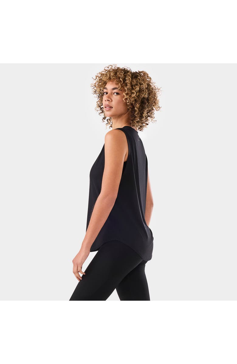 Tavi High Neck Muscle Tank, Alternate, color, Ebony Coconut