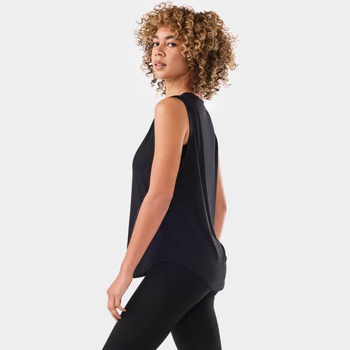 Tavi High Neck Muscle Tank In Black