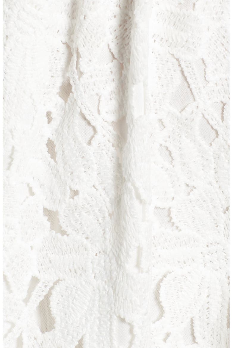 Lace Skater Dress, Alternate, color, WHITE