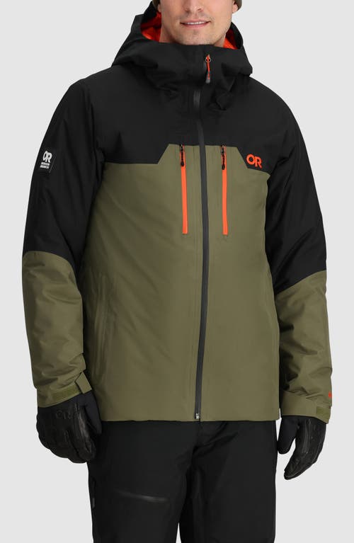 Outdoor Research Tungsten II GORE-TEX® Waterproof Snow Jacket in Ranger Green/Black 