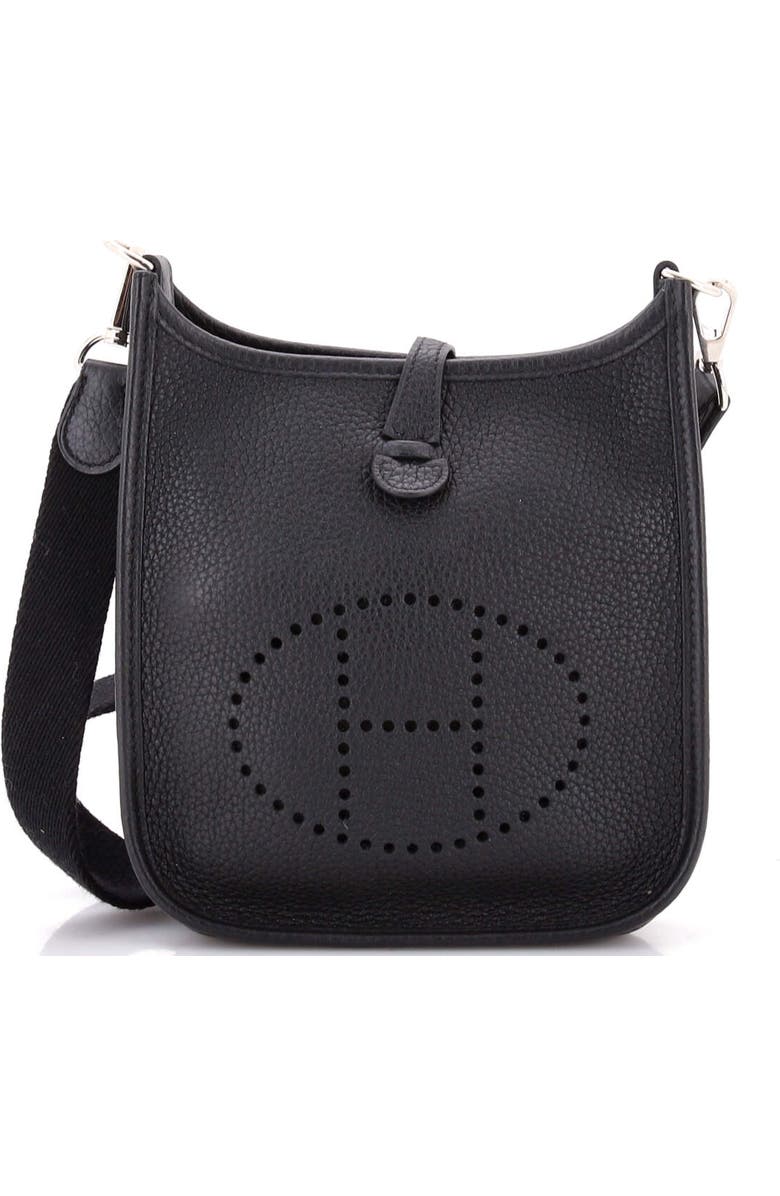 Pre-Owned Hermes Evelyne Bag Gen III Clemence TPM, Main, color, Noir