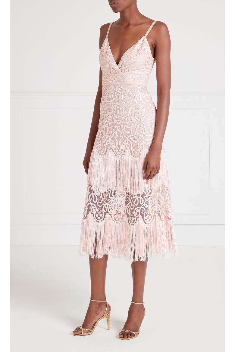 Cordelle Tassel Dress, Alternate, color, Pink