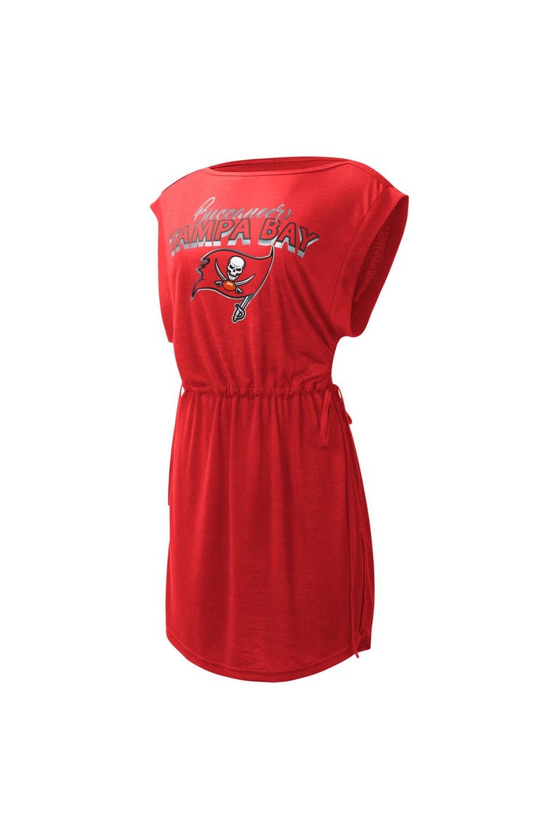 G-III 4HER BY CARL BANKS Women's G-III 4Her by Carl Banks Red Tampa Bay Buccaneers G.O.A.T. Swimsuit Cover-Up, Alternate, color, Red