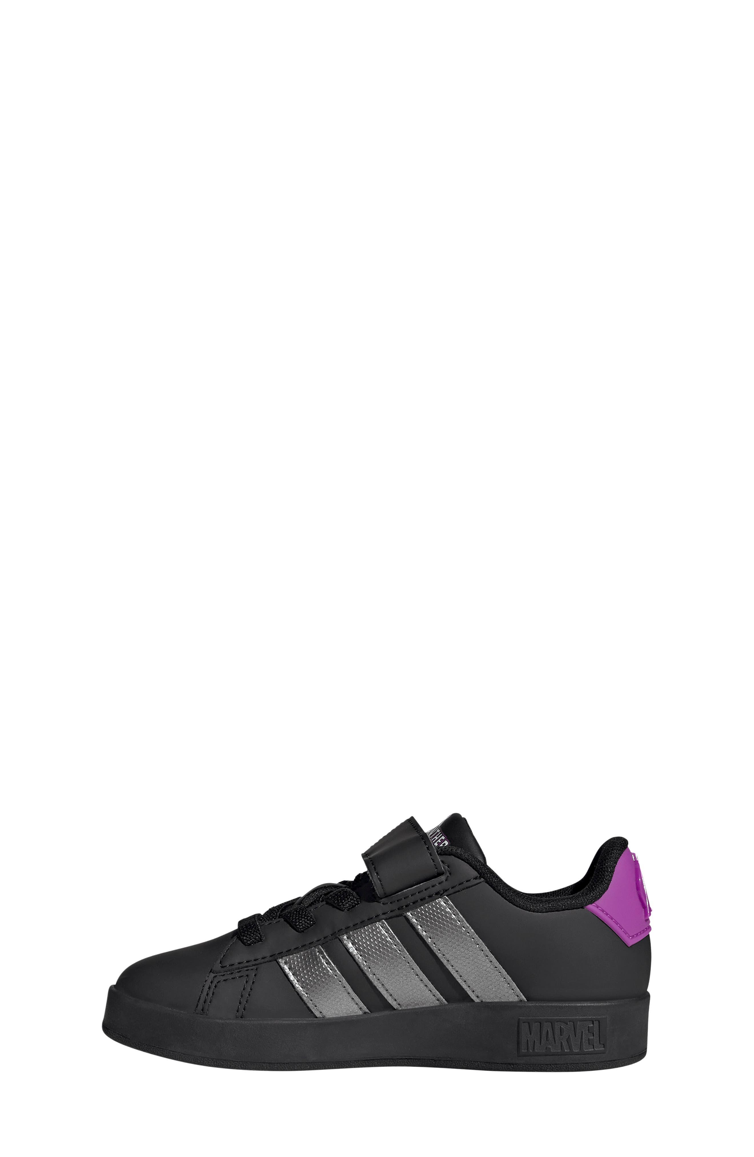 Kids' Grand Court Avengers Sneaker, Alternate, color, BLACK/ IRON/ PURPLE