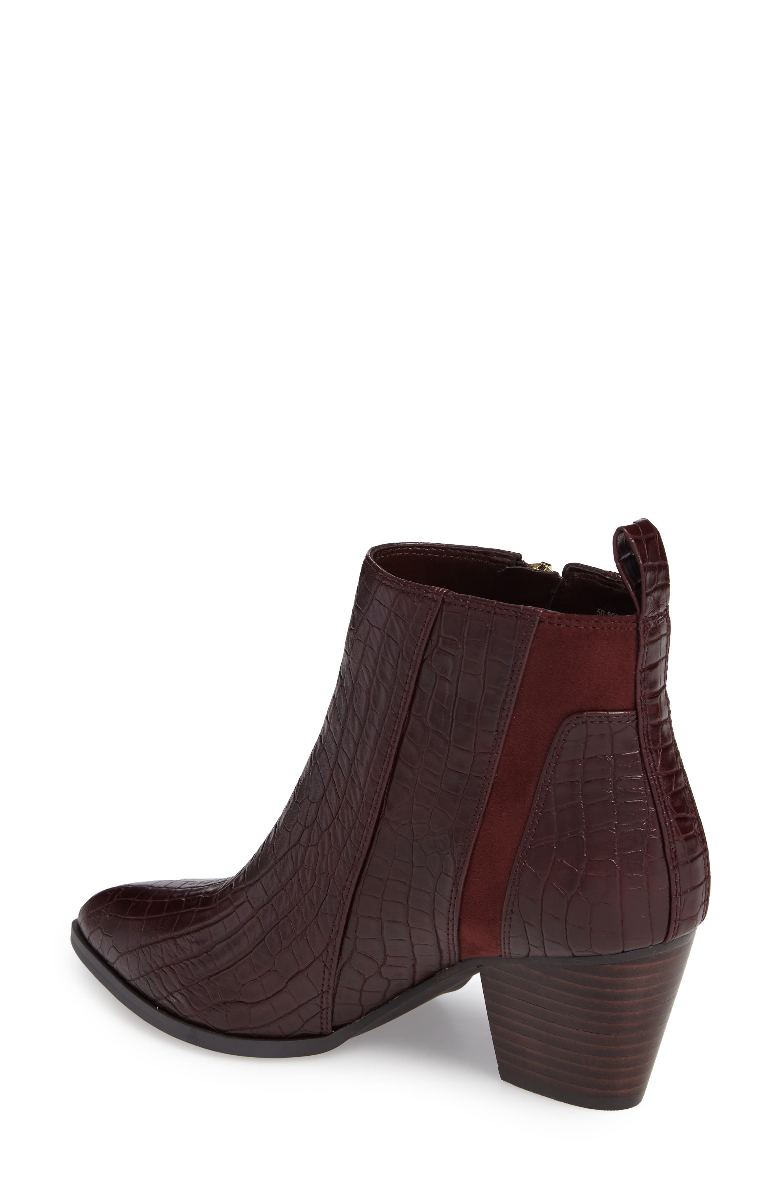 Everst II Pointy Toe Bootie, Alternate, color, BURGUNDY SUEDE