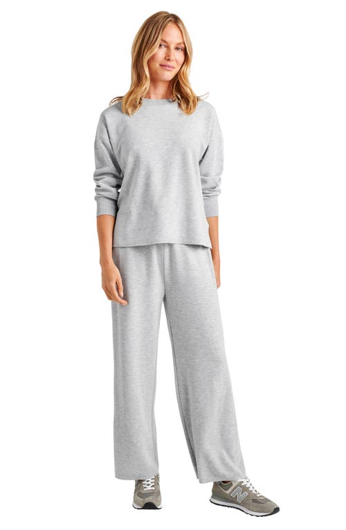 Splendid Crewneck Sweatshirt In Ice Heather Grey