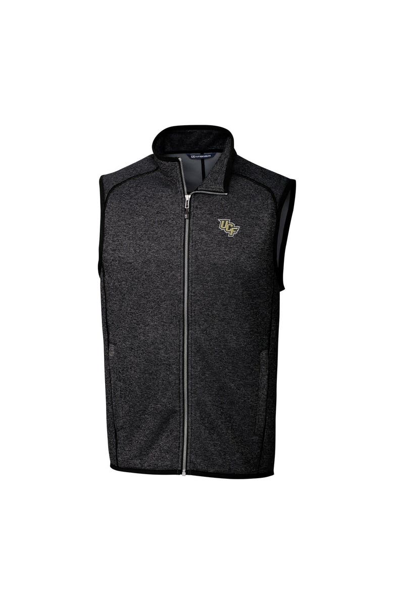 Cutter & Buck Men's Cutter & Buck Charcoal UCF Knights Mainsail Full-Zip Vest, Main, color, 