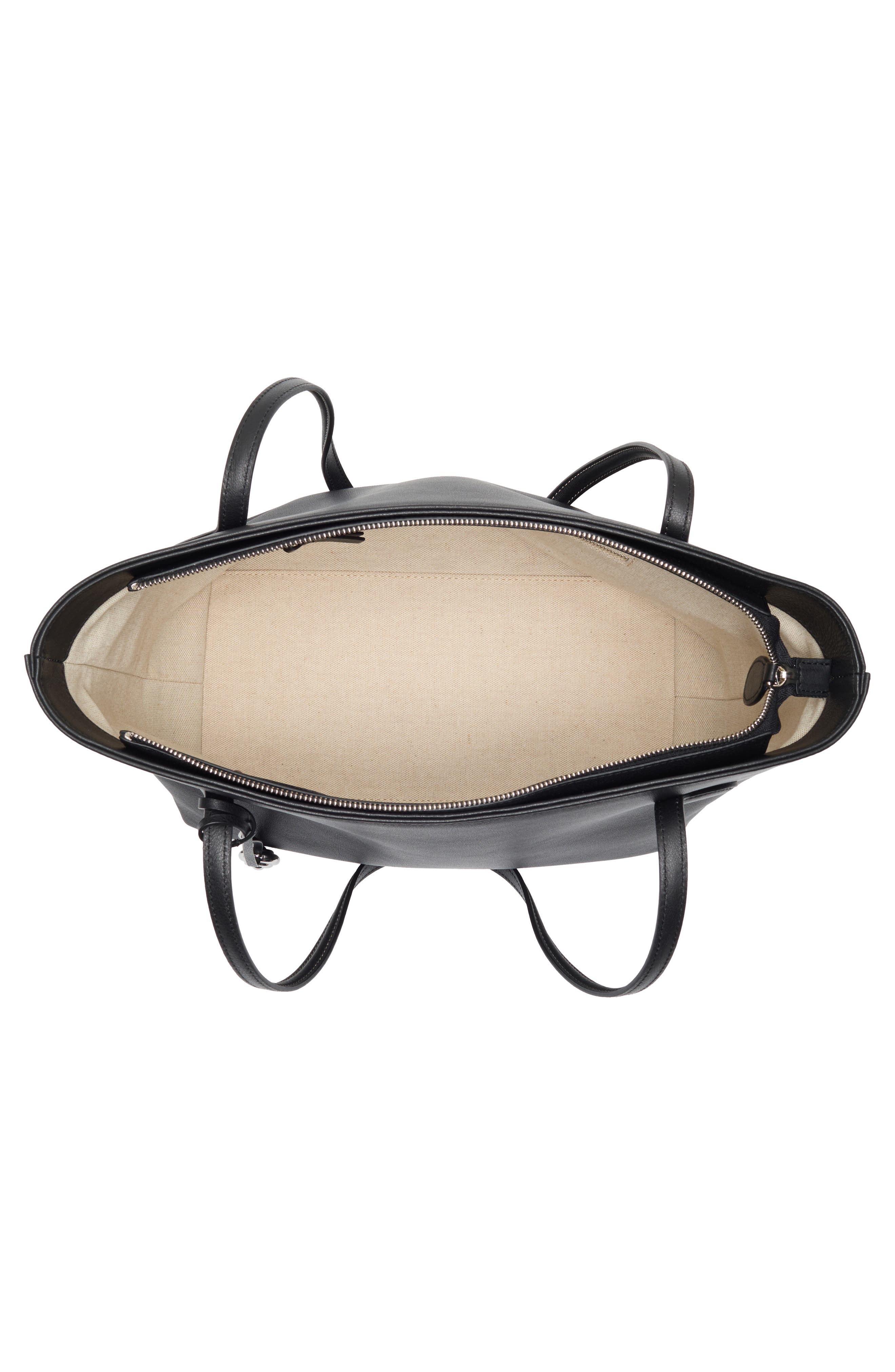 LIFFNER Sprout Midi Calfskin Tote, Alternate, color, Black