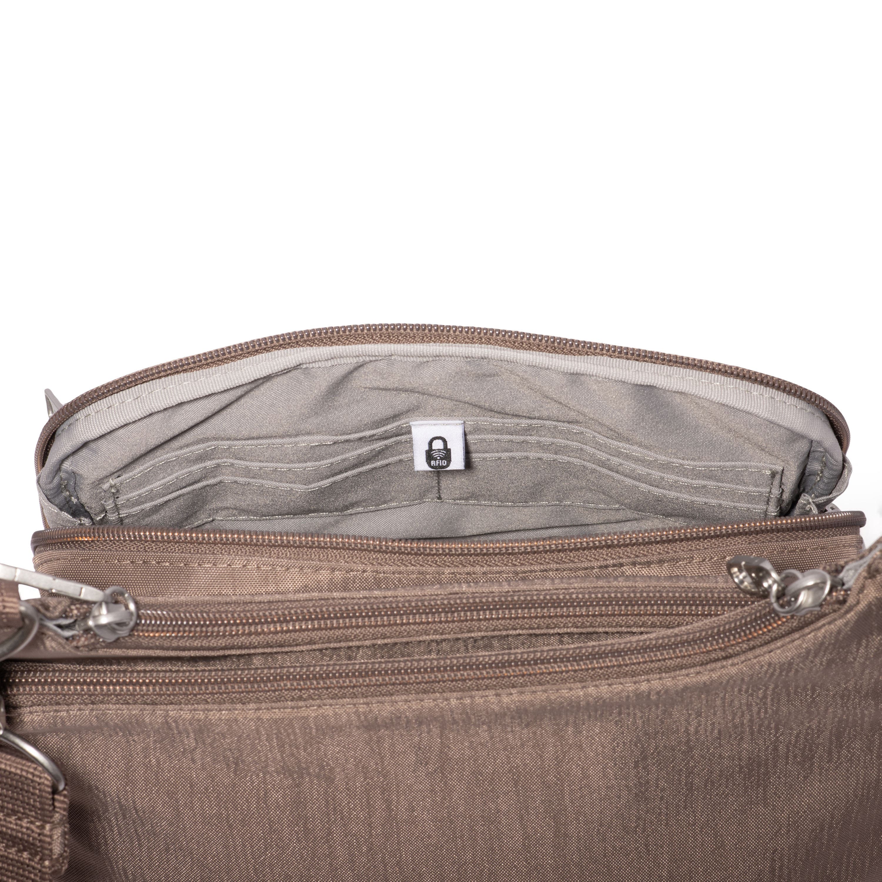 Securtex Anti-Theft Crossover Crossbody, Alternate, color, PORTOBELLO
