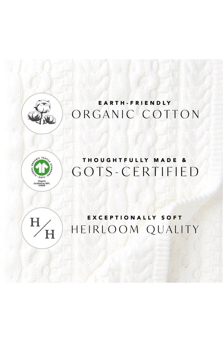 Hope & Henry Boys' Organic Cable Cardigan, Kids, Alternate, color, Gray Heather Cable With Navy