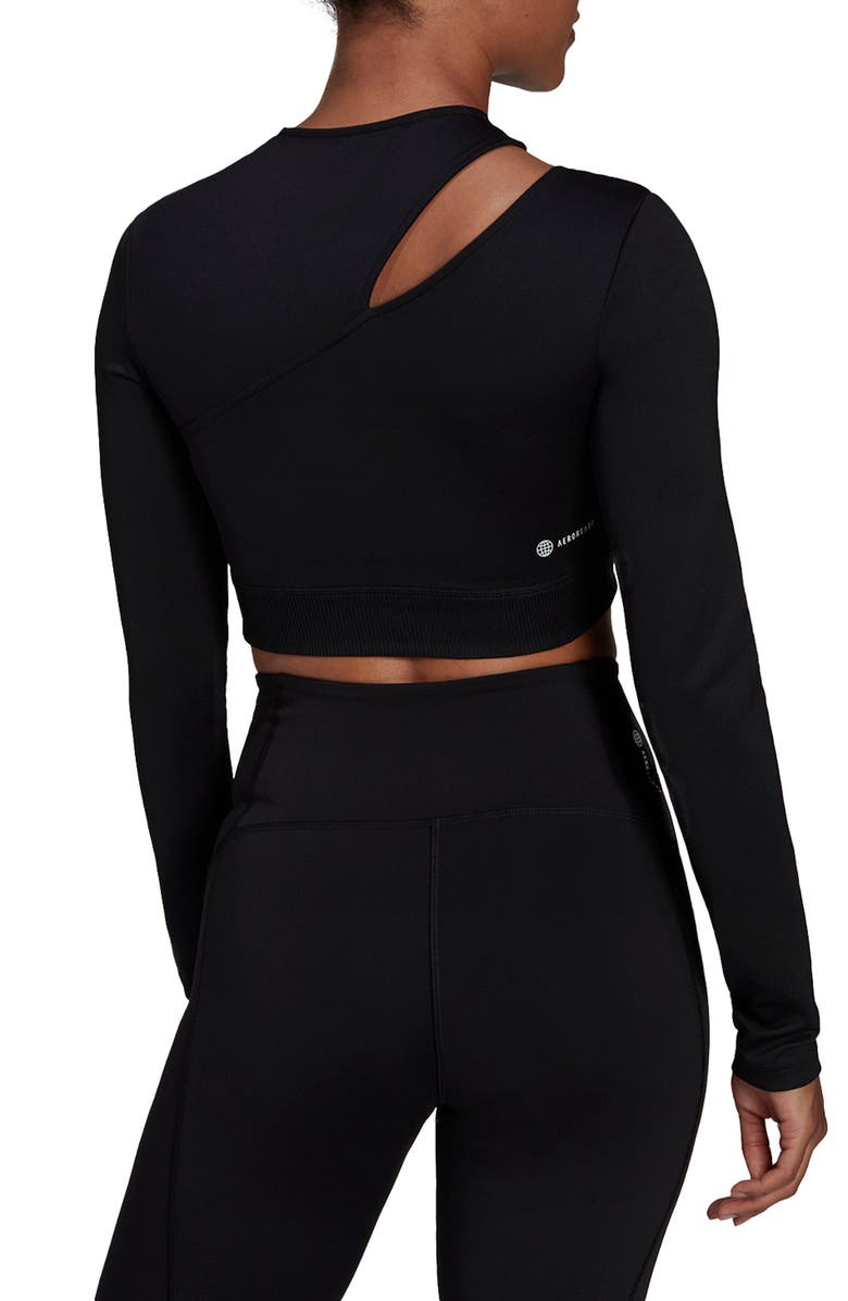 adidas Hyperglam Training Long Sleeve T-Shirt, Alternate, color, 