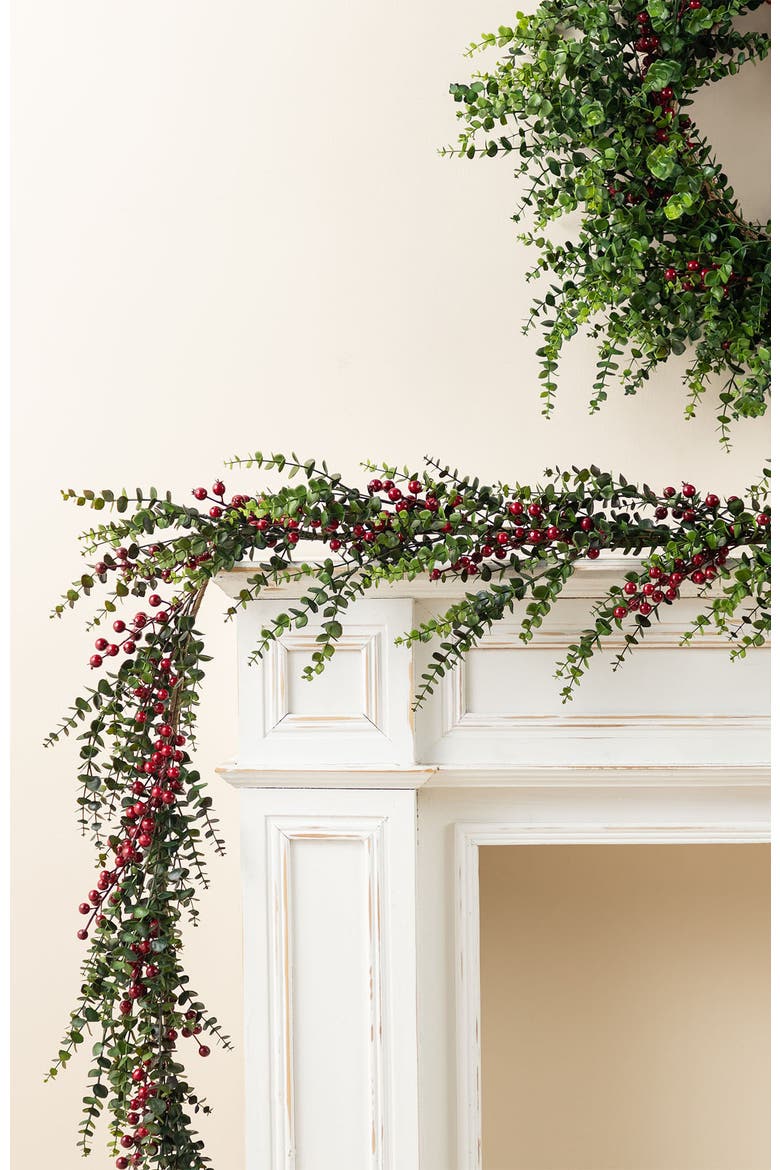 9ft Christmas PE Dripping Garland Real Touch, Alternate, color, Red