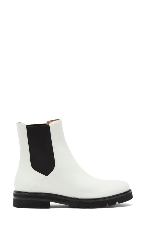 Stuart Weitzman Norah Chelsea Boot In White